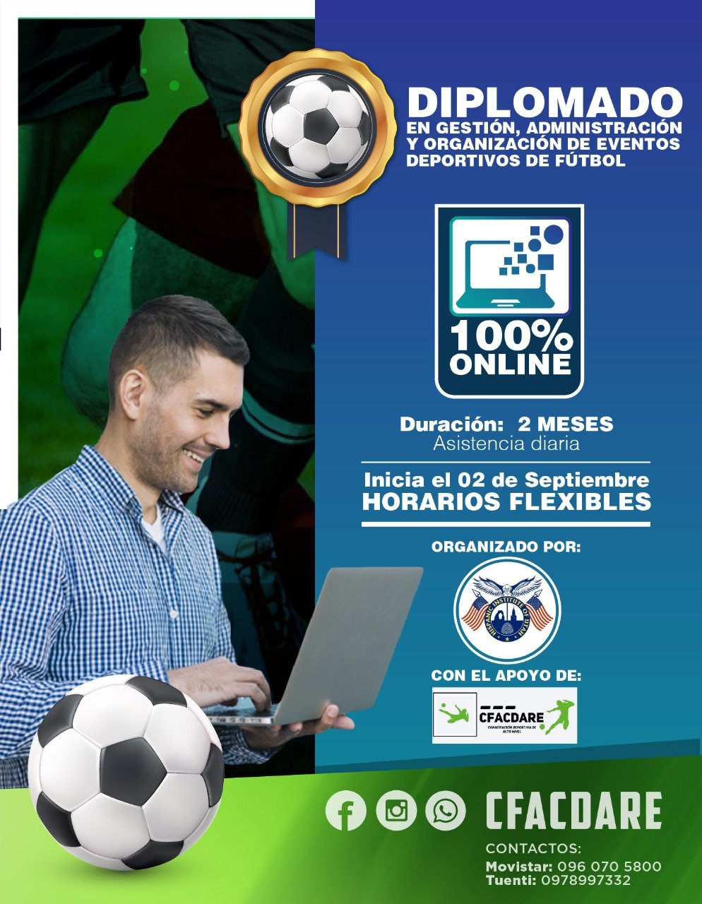 DIPLOMADO | En gestión, administración y organización de eventos deportivos de fútbol